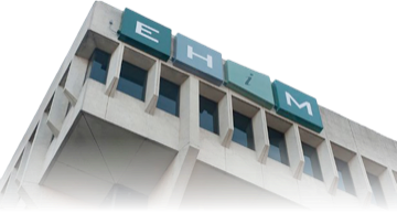 A building with the letters ehm on it