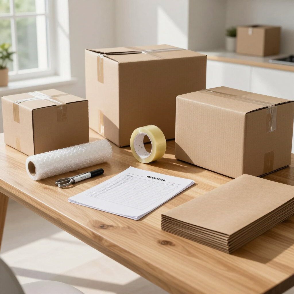 Materiales y checklist para planear una mudanza residencial