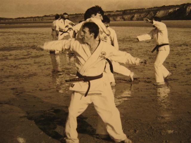 Tom Curtis Training at the beach