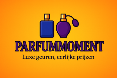 Logo ParfummomentTwo perfume bottles  tagline 