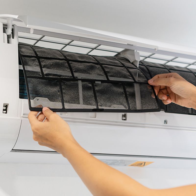 Removing Air Conditioner Filter