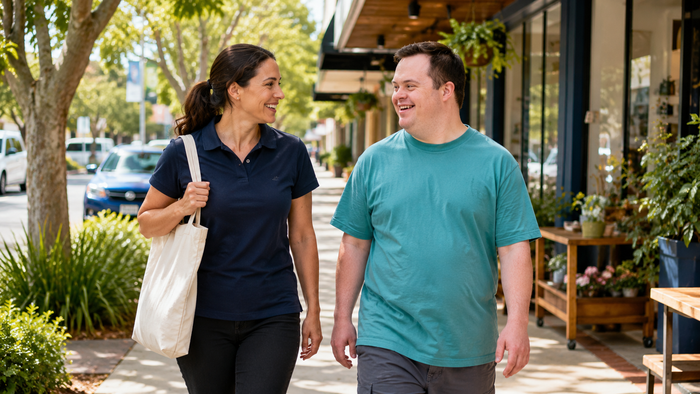 Support work with an NDIS participant in Melbourne