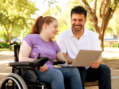 Image representing NDIS Support Coordination Psychosocial Disability in Melbourne, Jacob with a participant in a wheelchair