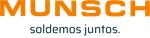 Logotipo de MUNSCH en naranja y gris con el lema “saldemos juntos”.