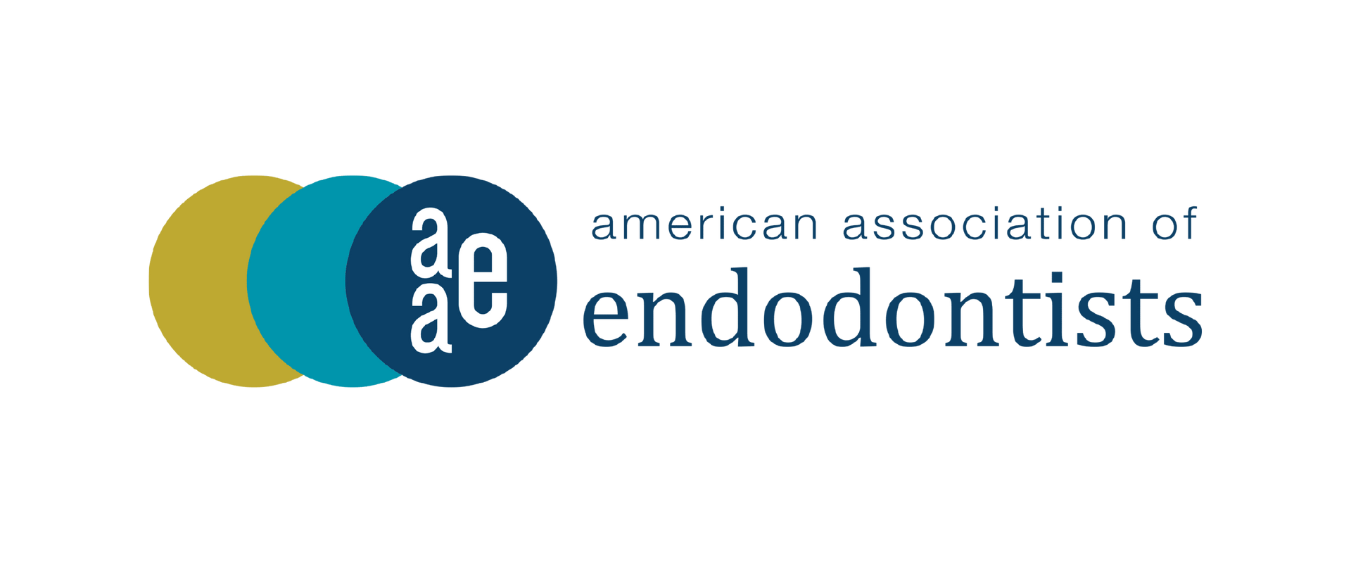Logo of the American Association of Endodontists: three colored circles and text.