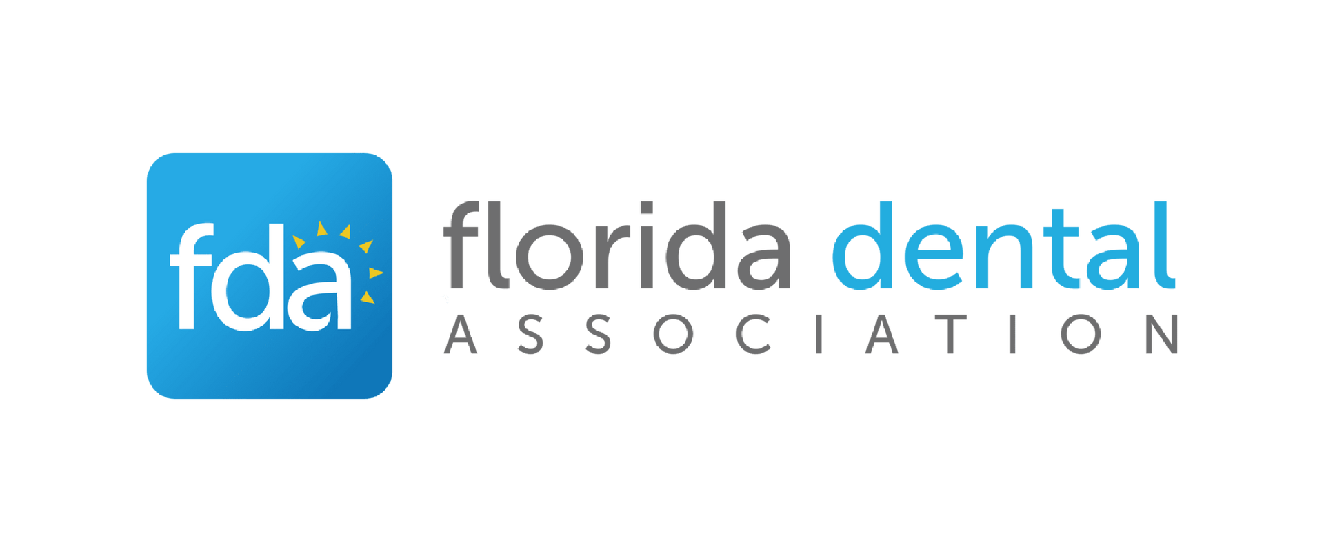 Logo for Florida Dental Association, with the acronym 