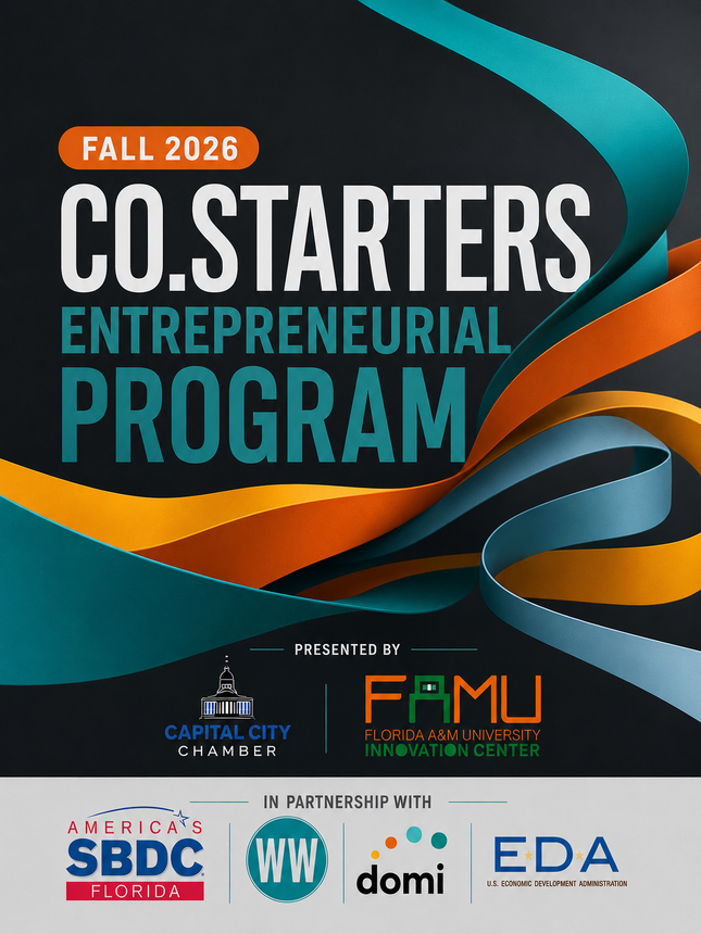 A poster for the fall 2025 cohort 10 week entrepreneurial training program.