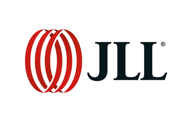 JLL corporate logo in red and black on a white background