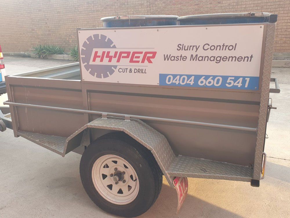Slurry Control & Removal — Hyper Cut & Drill in Swansea, NSW