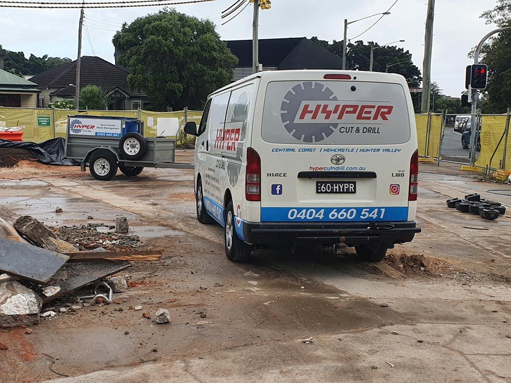 Hyper Service Van — Hyper Cut & Drill in Swansea, NSW