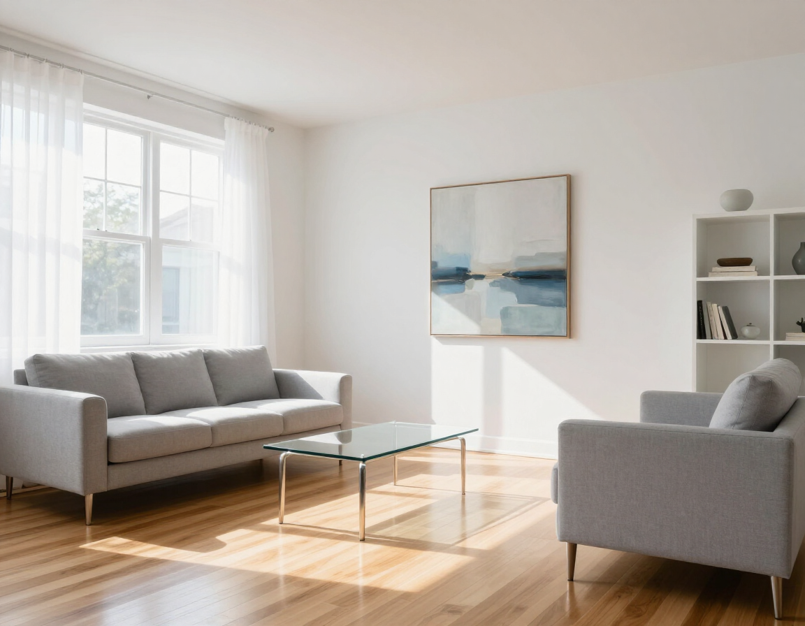 Clean living room in a Somers Point, NJ home