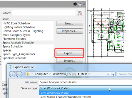 Export a Revit Schedule