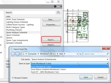 Export Revit Data to Excel