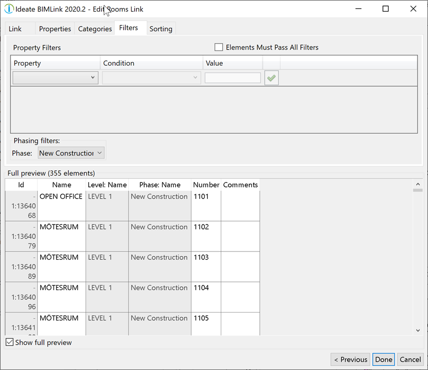 Project Filtering and Sorting