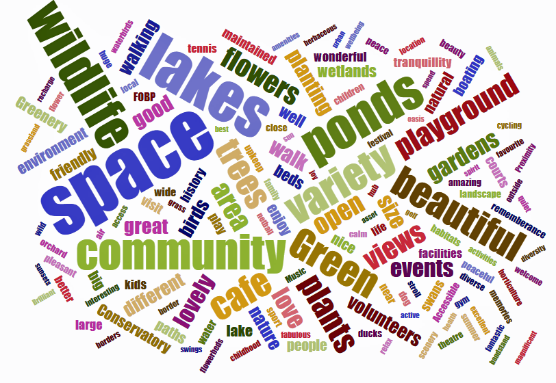 Wordcloud detailing responses to survey question