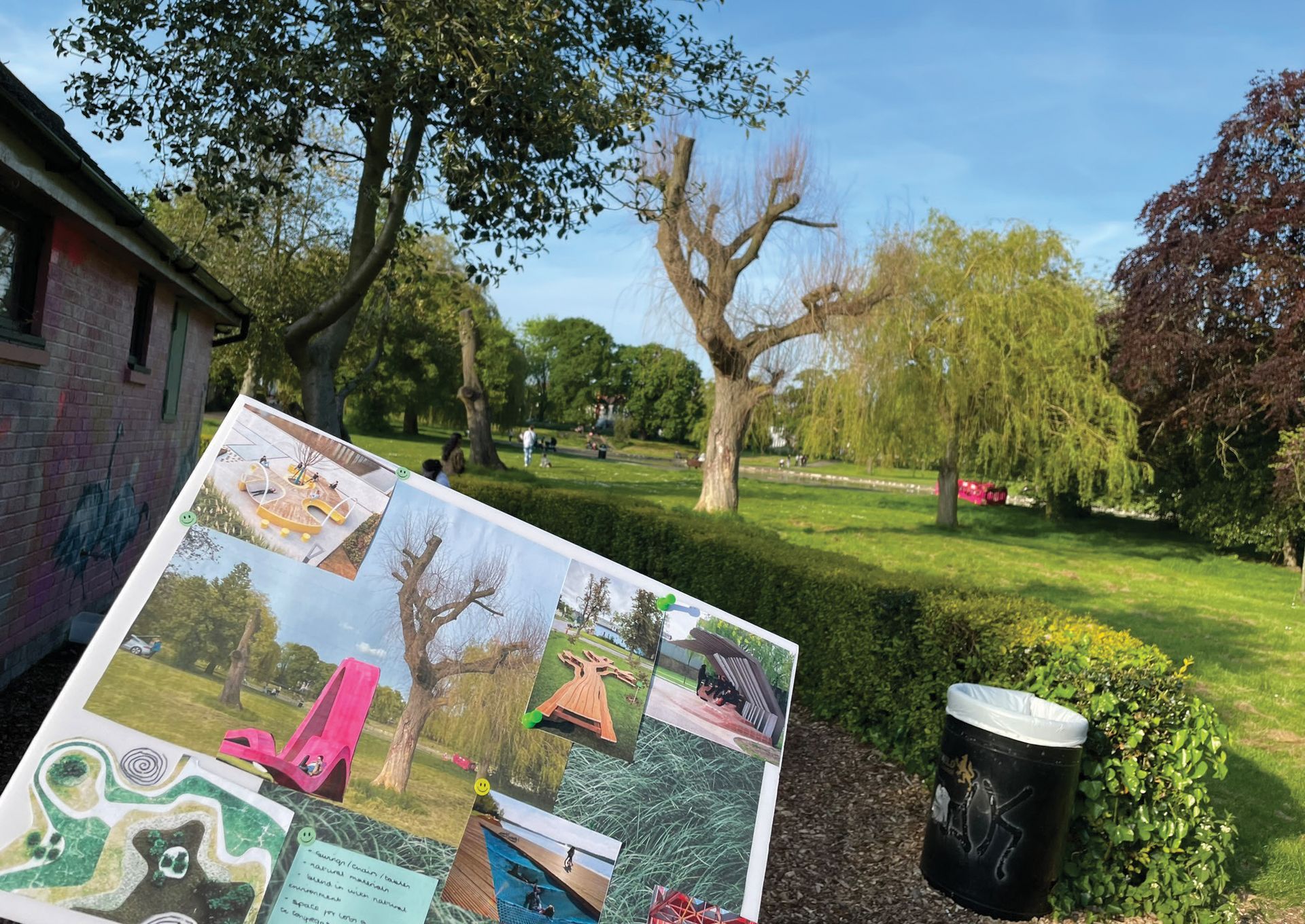 Picture of Palmers Greenery Community Cafe and workshop mapping of ideas