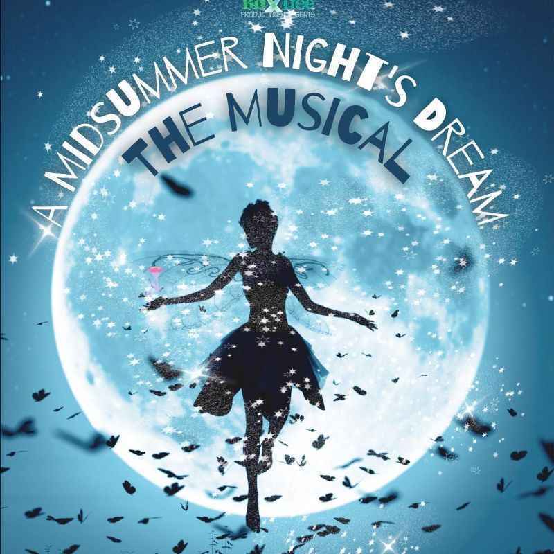A poster for a musical called a midsummer night 's dream