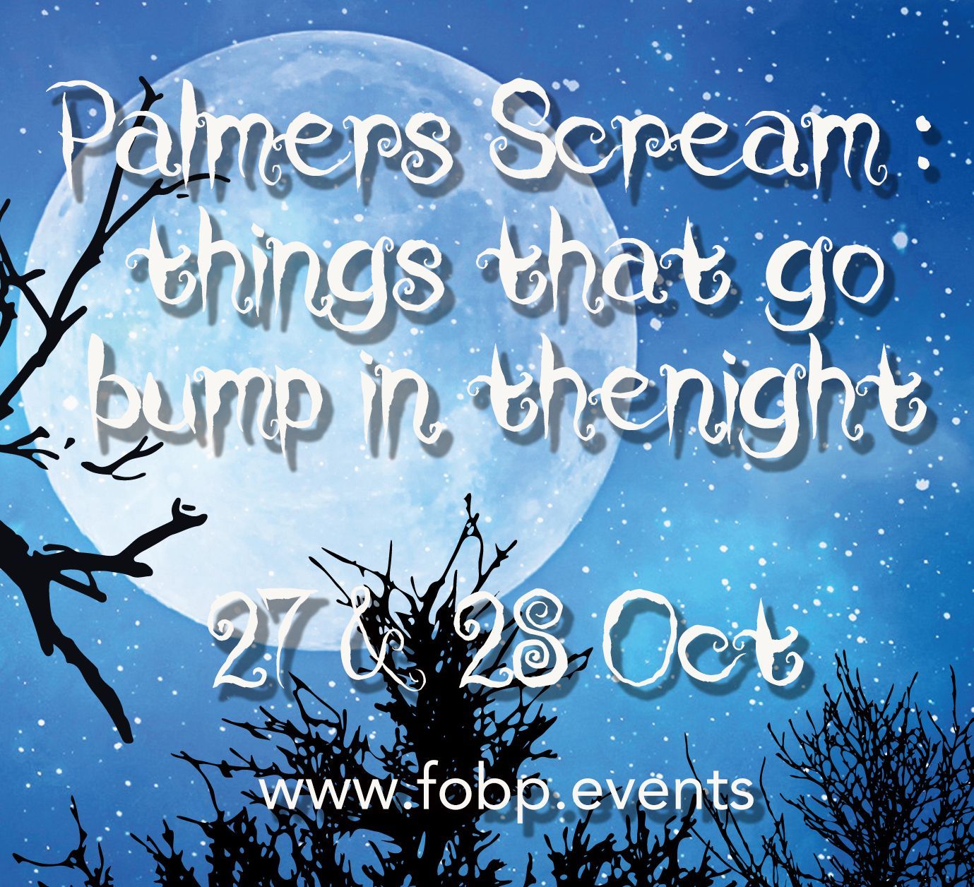 A poster for palmers scream things that go bump in the night