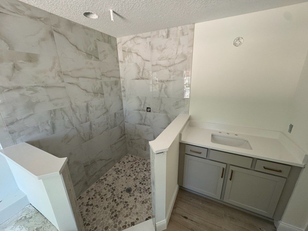 Custom bathroom countertop