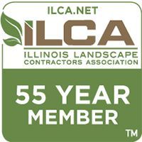 ILCA Logo — Northbrook, IL — Shelly’s Landscape ILCA logo with green leaves, stating