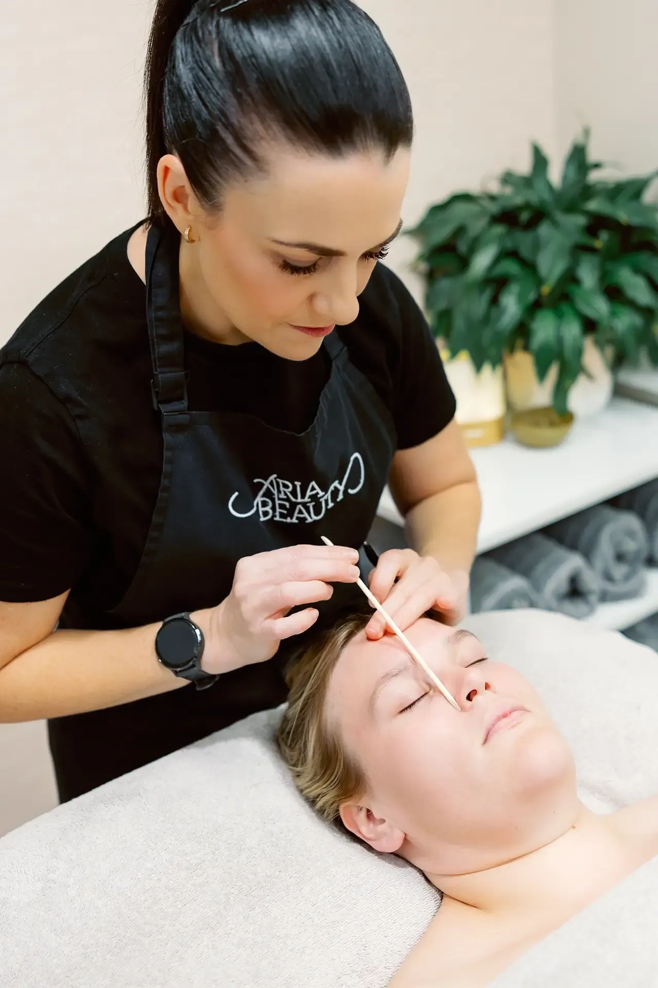 Eyebrow waxing and tinting at Aria Beauty Blenheim