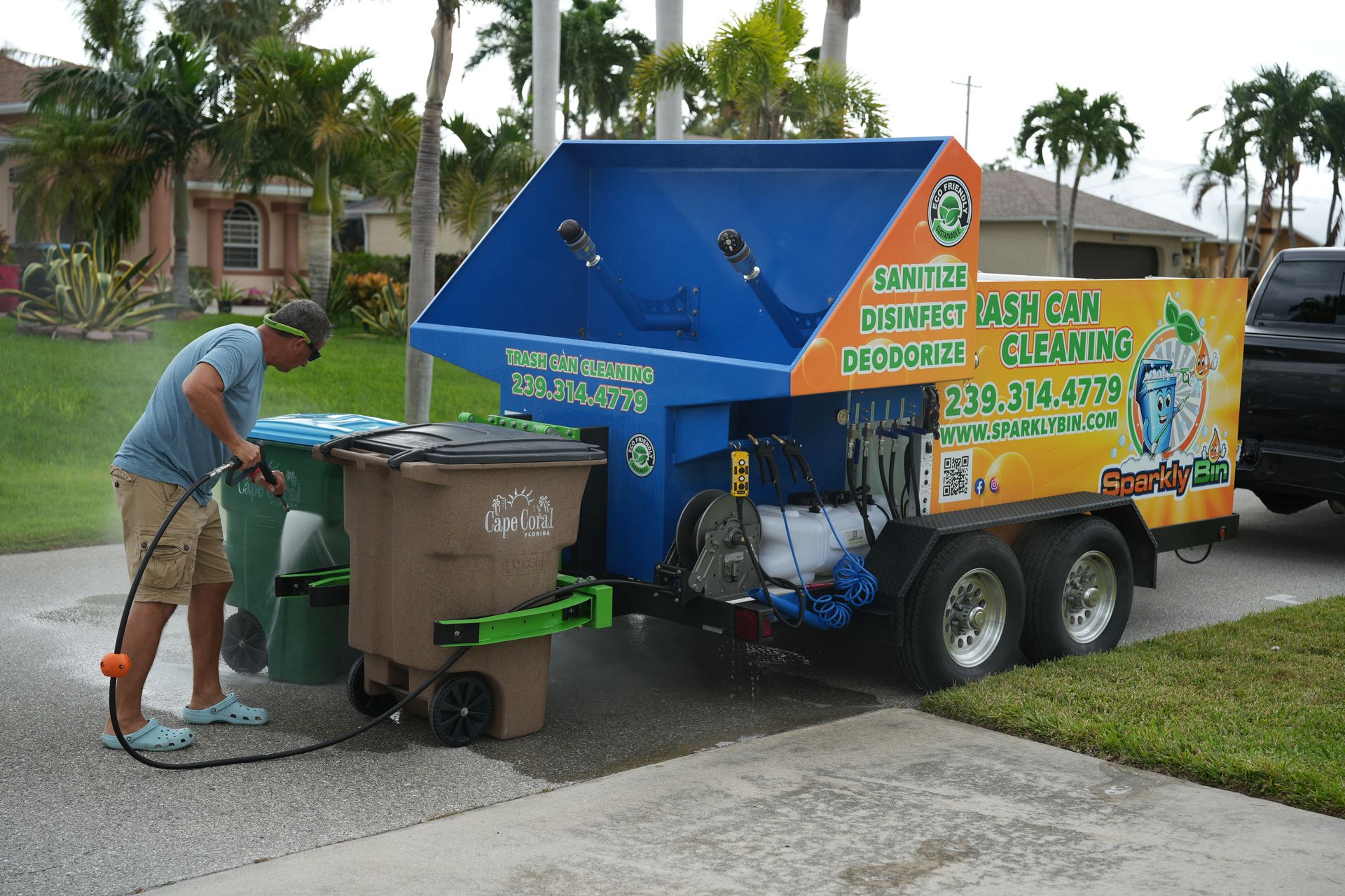 trash bin cleaning Cape Coral