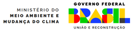 Logotipo do Ministério do Meio Ambiente e Mudanças Climáticas do Brasil. A palavra