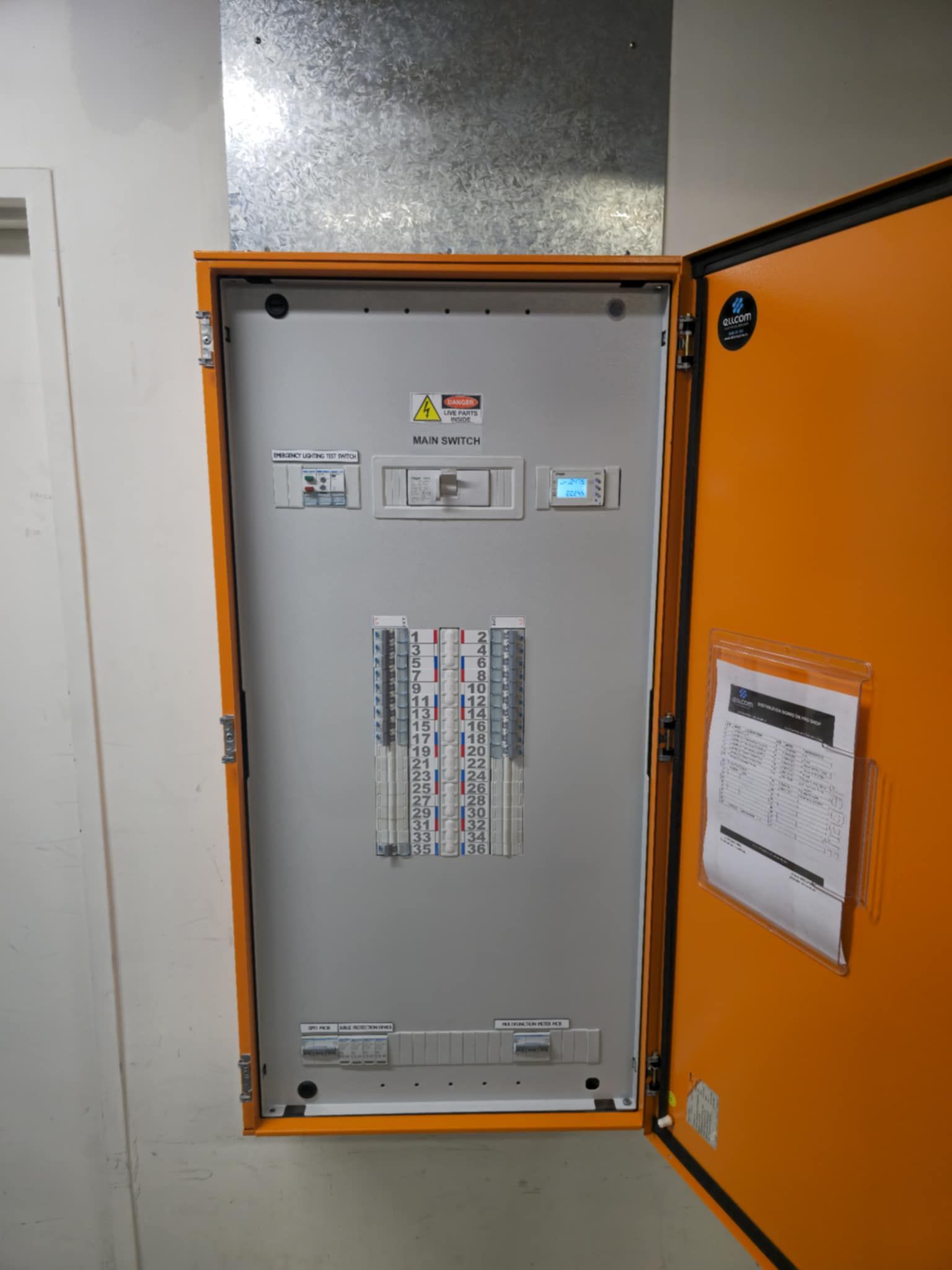 Main switchboard