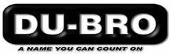DU-BRO logo, black and white. "DU-BRO" in white text on a black, rounded rectangle. Underneath "A NAME YOU CAN COUNT ON" in smaller font.