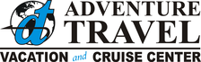 Adventure Travel Vacation and Cruise Center The logo for adventure travel vacation and cruise center