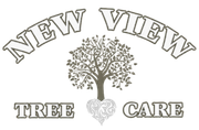 New View Tree Care logo with a stylized tree and gray serif text