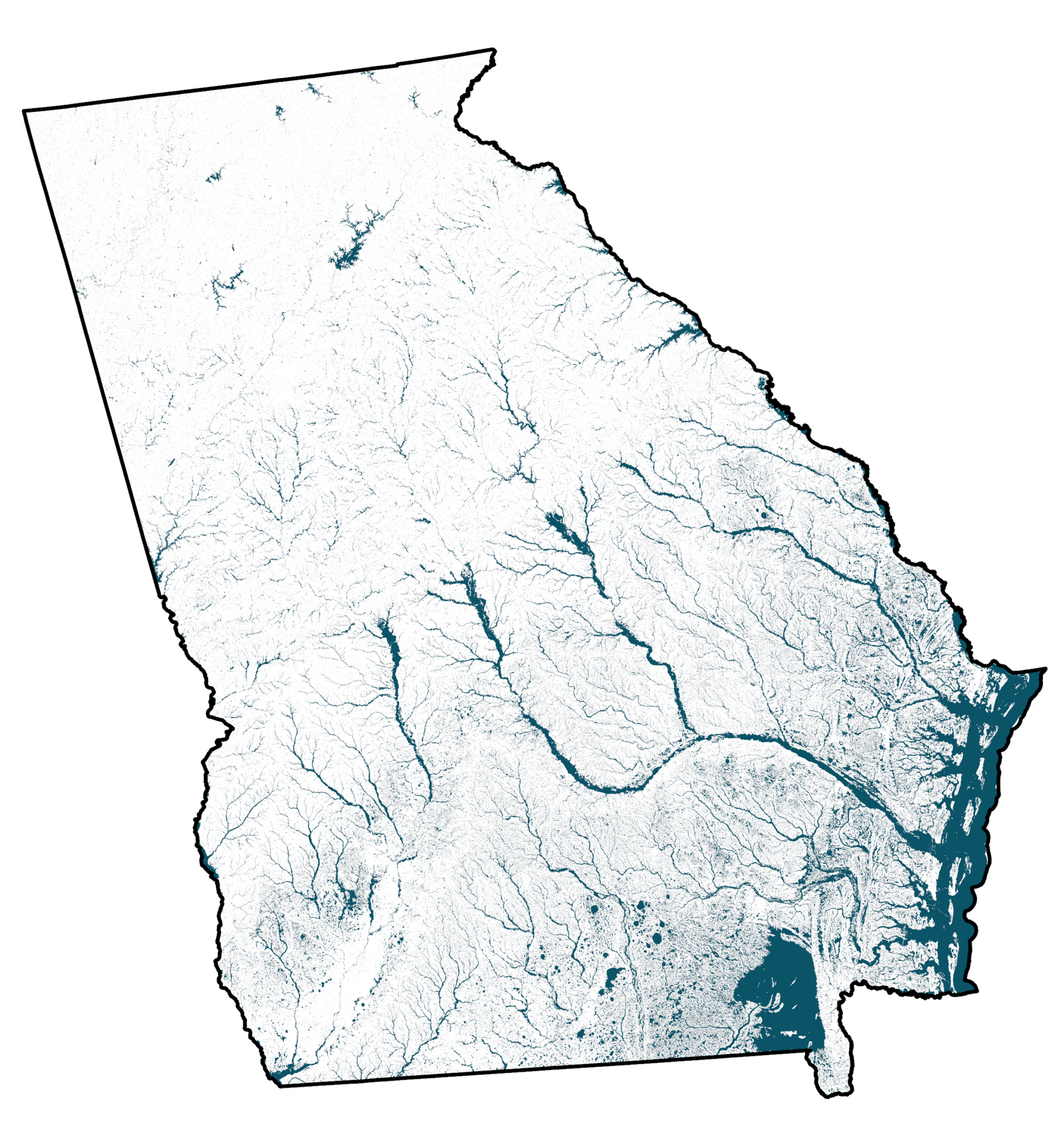 Wetland coverage data image for GA