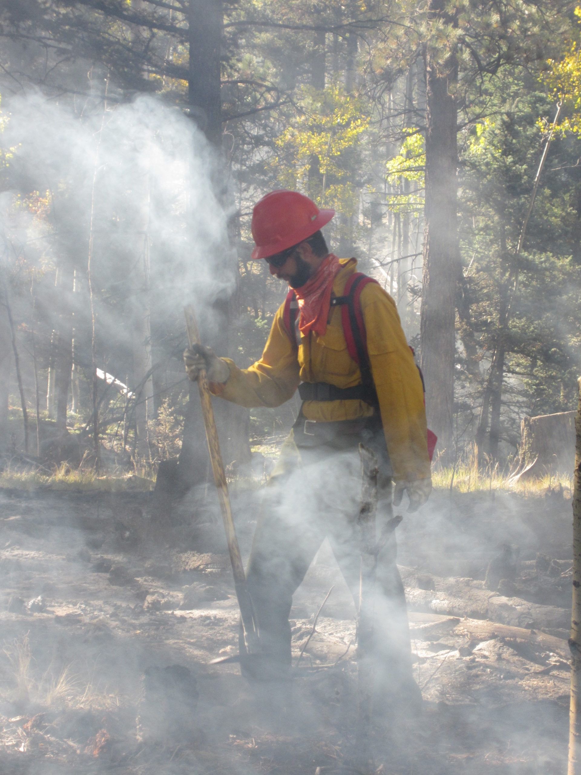 Matt working a prescribed fire