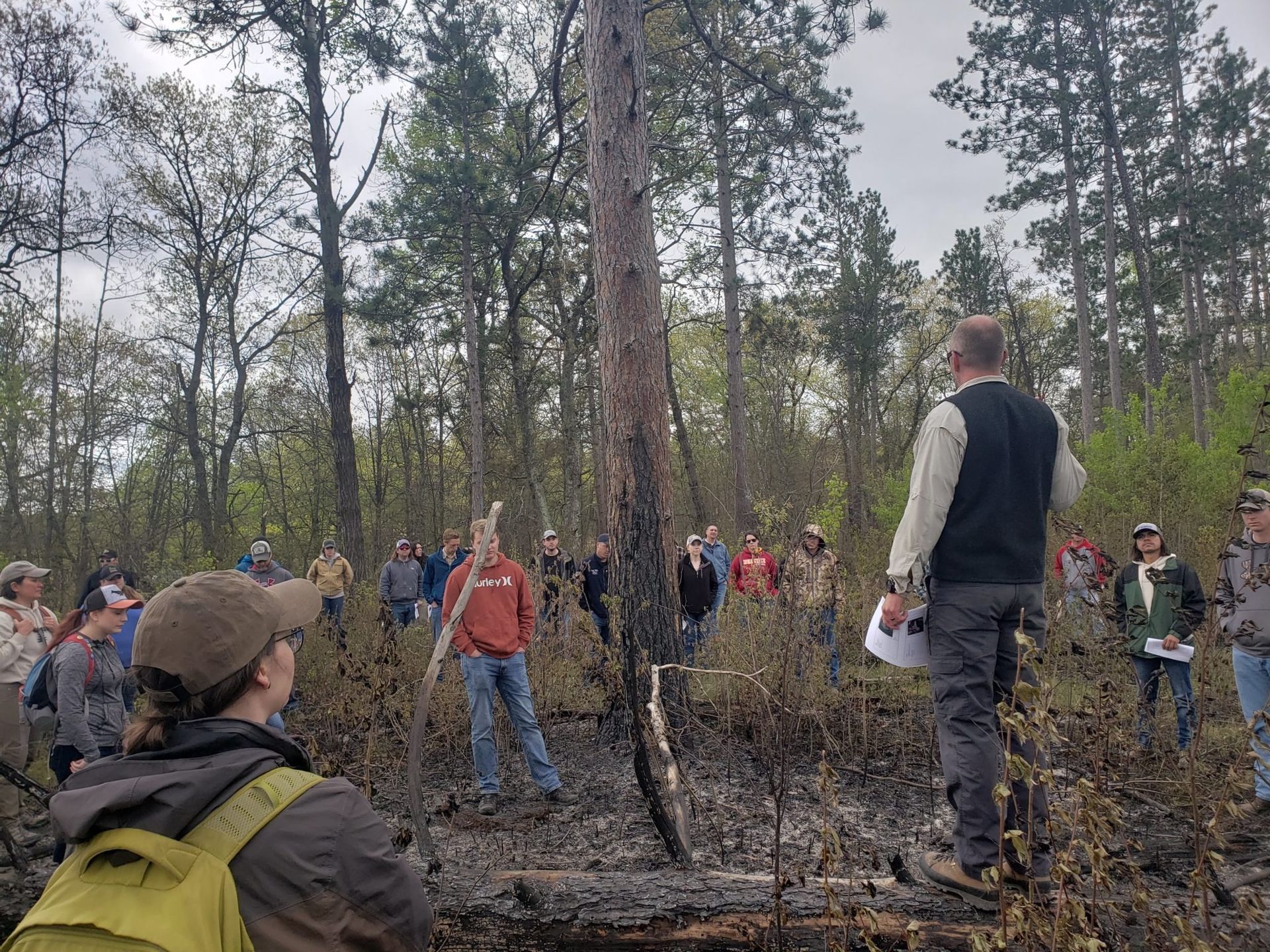 People in the woods
