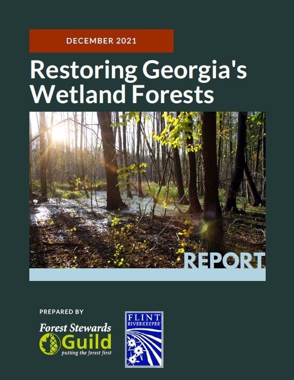 Cover image of the report: Restoring GA's Wetland Forests