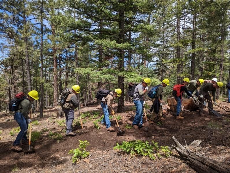 FSYC Crew working on trails
