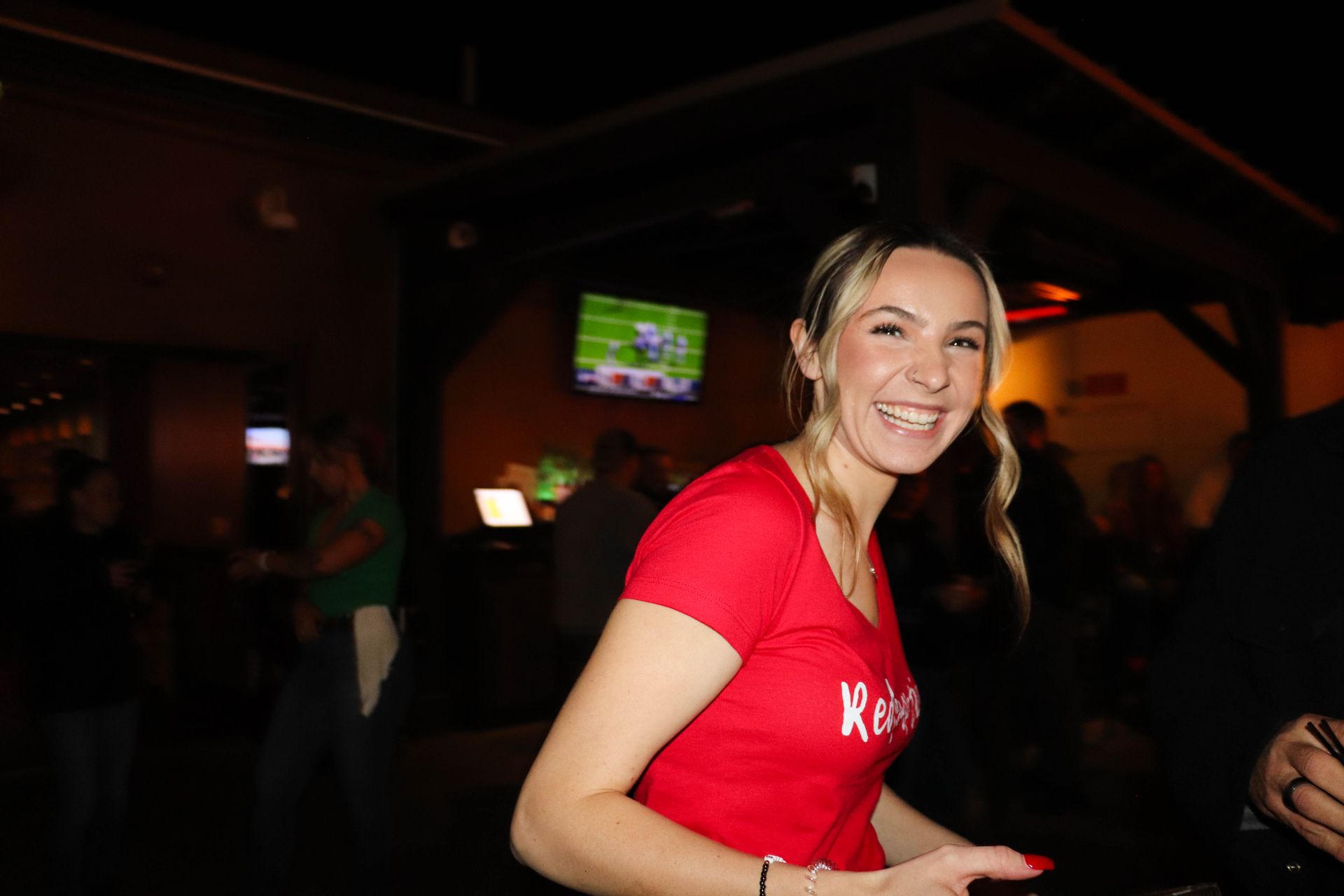 Smiling Visitor at Live Entertainment Venue in Epping, NH