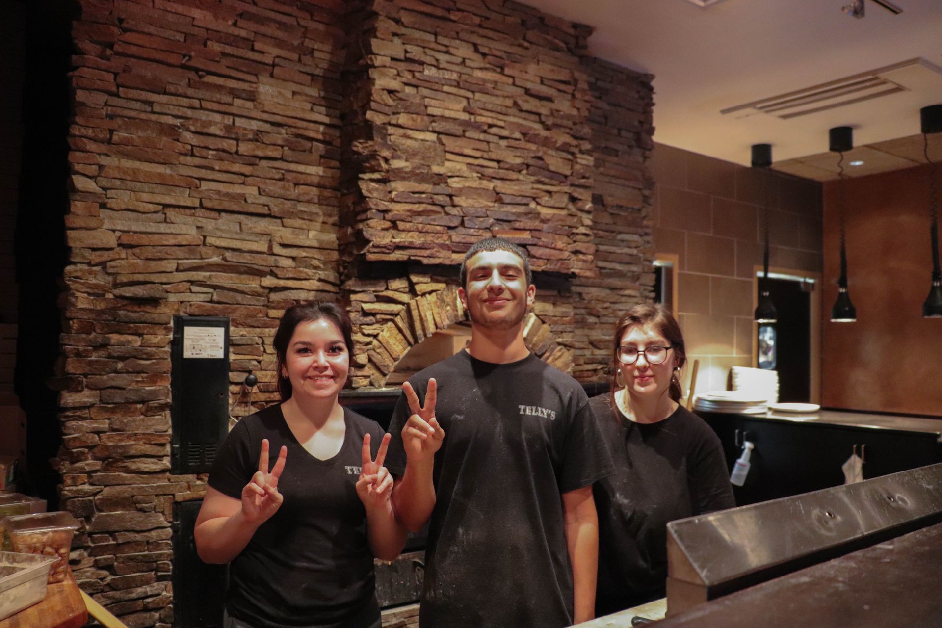 Staff Members at Italian Food Restaurant
