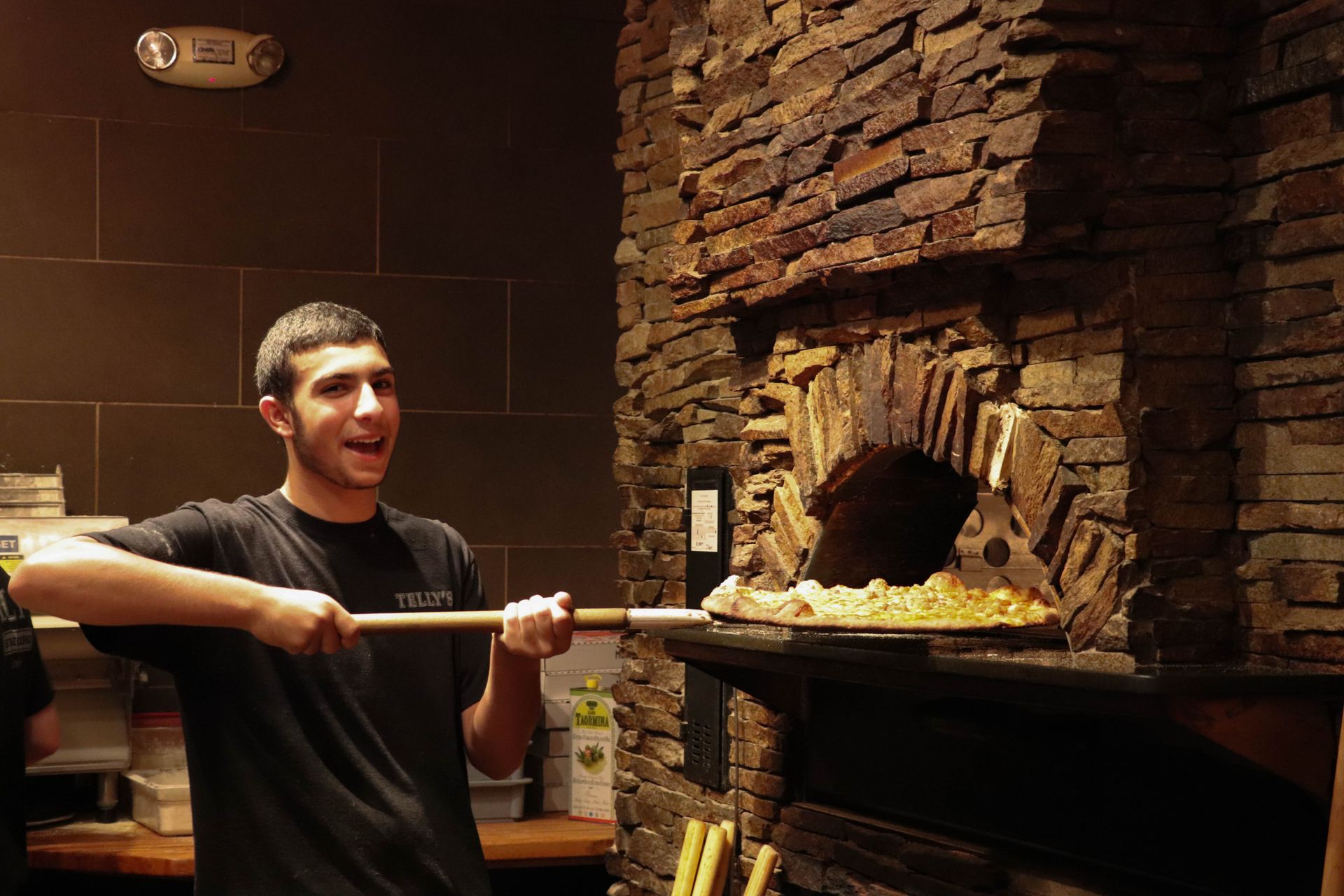 Brick Oven at Local Pizza Restaurant