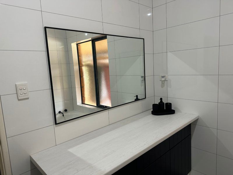washroom mirror