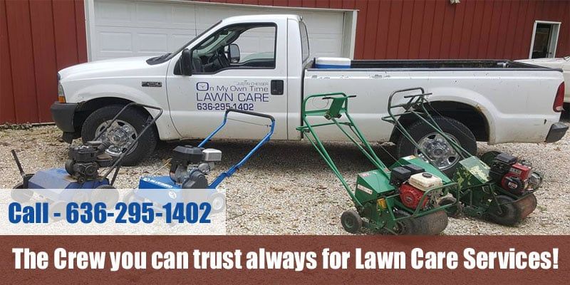 On My Own Time Lawn Care Truck