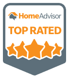 Michigan Wildlife Solutions - A home advisor top rated badge with five stars on it.