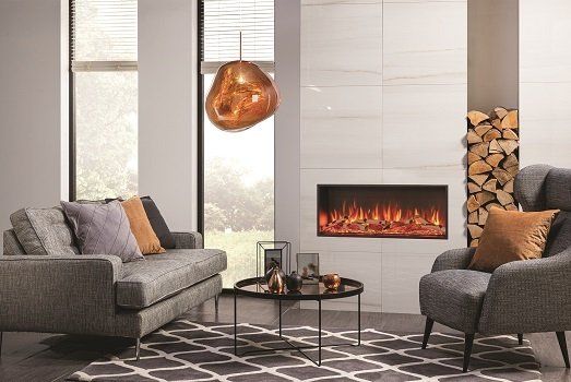 E Studio fireplace