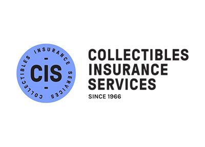 A logo for collectibles insurance services is shown on a white background.