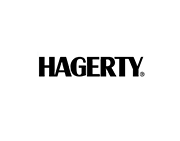 The hagerty logo is black and white on a white background.