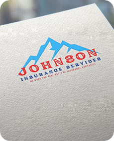 A johnson insurance services logo is on a piece of paper