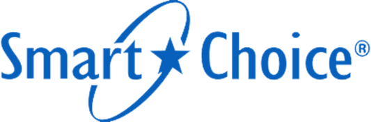 A smart choice logo on a white background