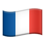 A french flag on a white background