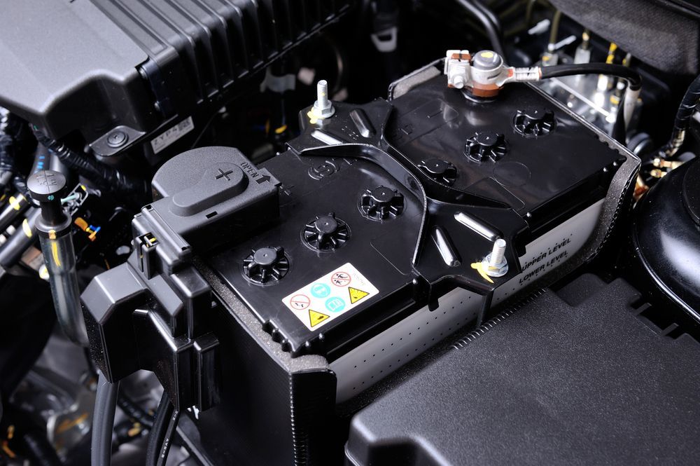 Car Battery With a Visible Terminal Connection — Murwillumbah Motor Wreckers in Tweed Heads, NSW
