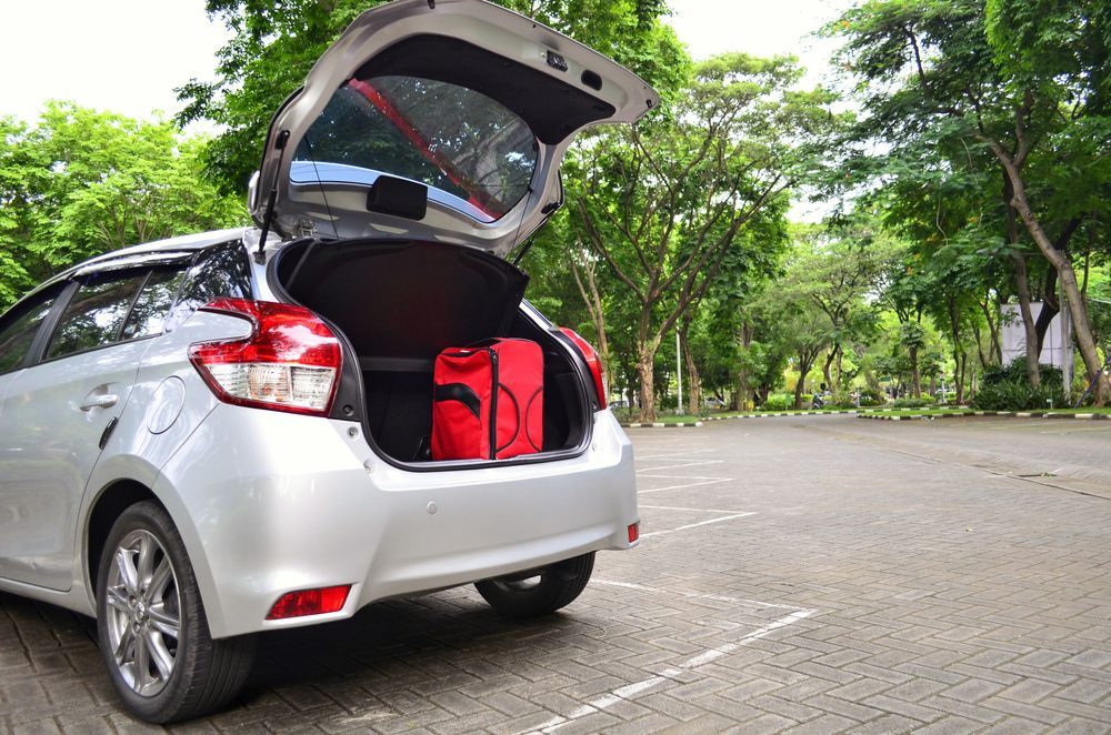 Silver Hatchback Parked Outdoors With Its Trunk Open — Murwillumbah Motor Wreckers in South Murwillumbah, NSW